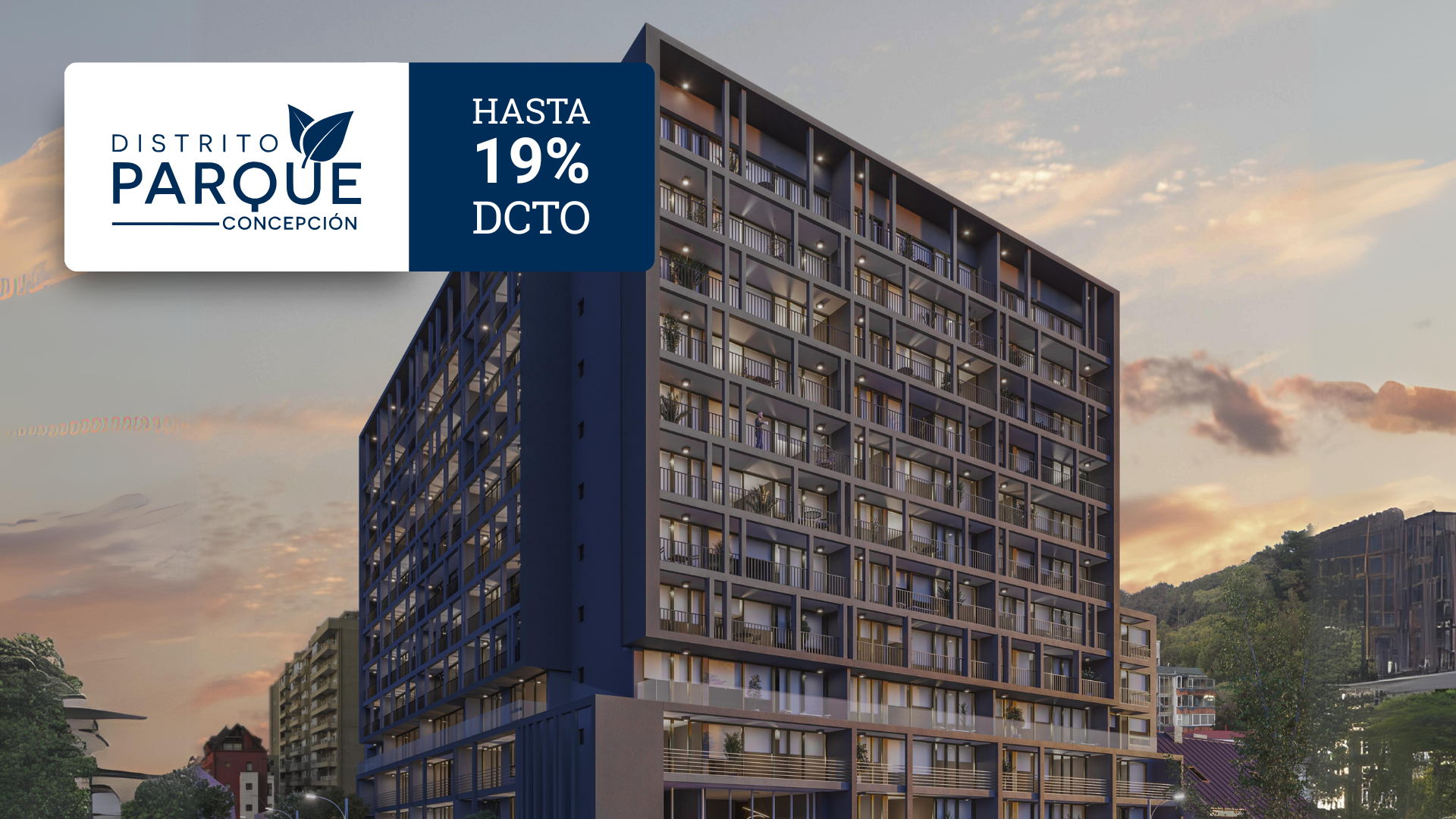 edificio<br>distrito parque
